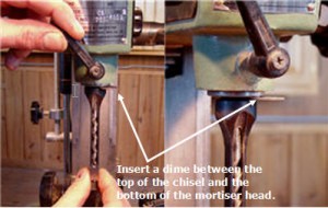mortiser4b Set up a mortiser auger and chisel