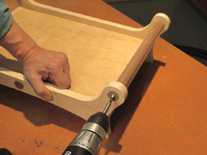 photo-15-drilling-hole-for-small-plug-300 Building a Maple and Walnut Serving Tray