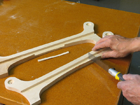photo-8-sawing-out-center-of-tray-bottom-300 Building a Maple and Walnut Serving Tray