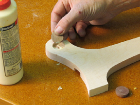 photo-9-gluing-large-plug-into-side-of-tray-300 Building a Maple and Walnut Serving Tray