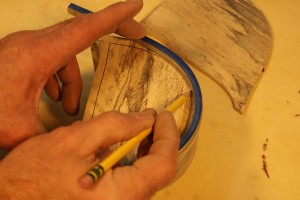 Bandsaw Box draw inside shape