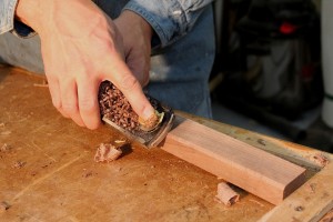 How to use a hand plane - block plane chamfer